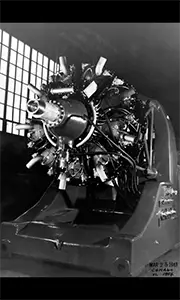 B-29 aircraft engine produced by Dodge during World War II.